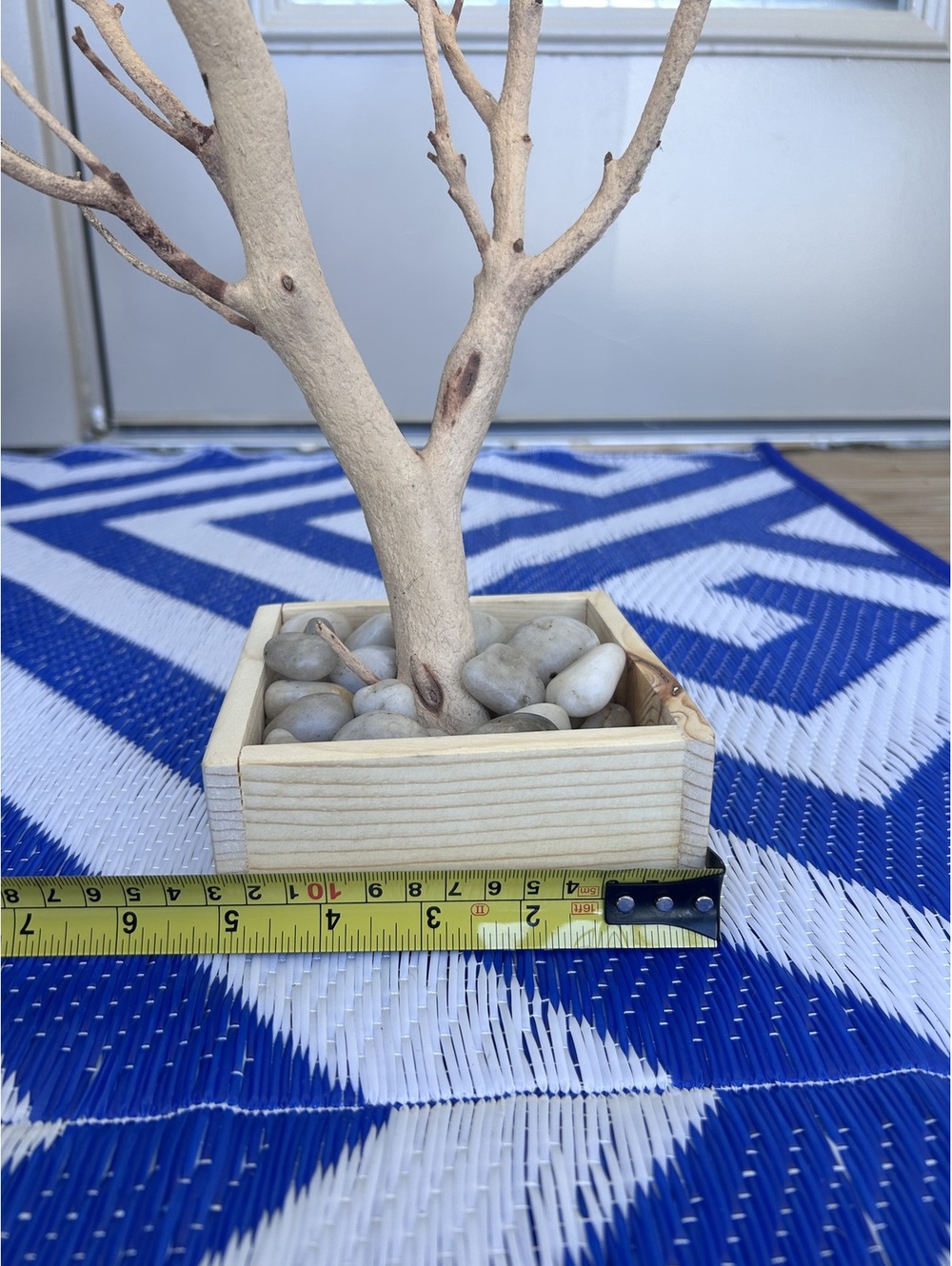 Large Decorative Minimalist Manzanita Branch Tree with Pebble Base - Picture 9 of 11